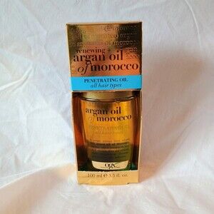 OGX Renewing and Moroccan Argan Penetrating Hair Oil 3.3 fl oz NIB